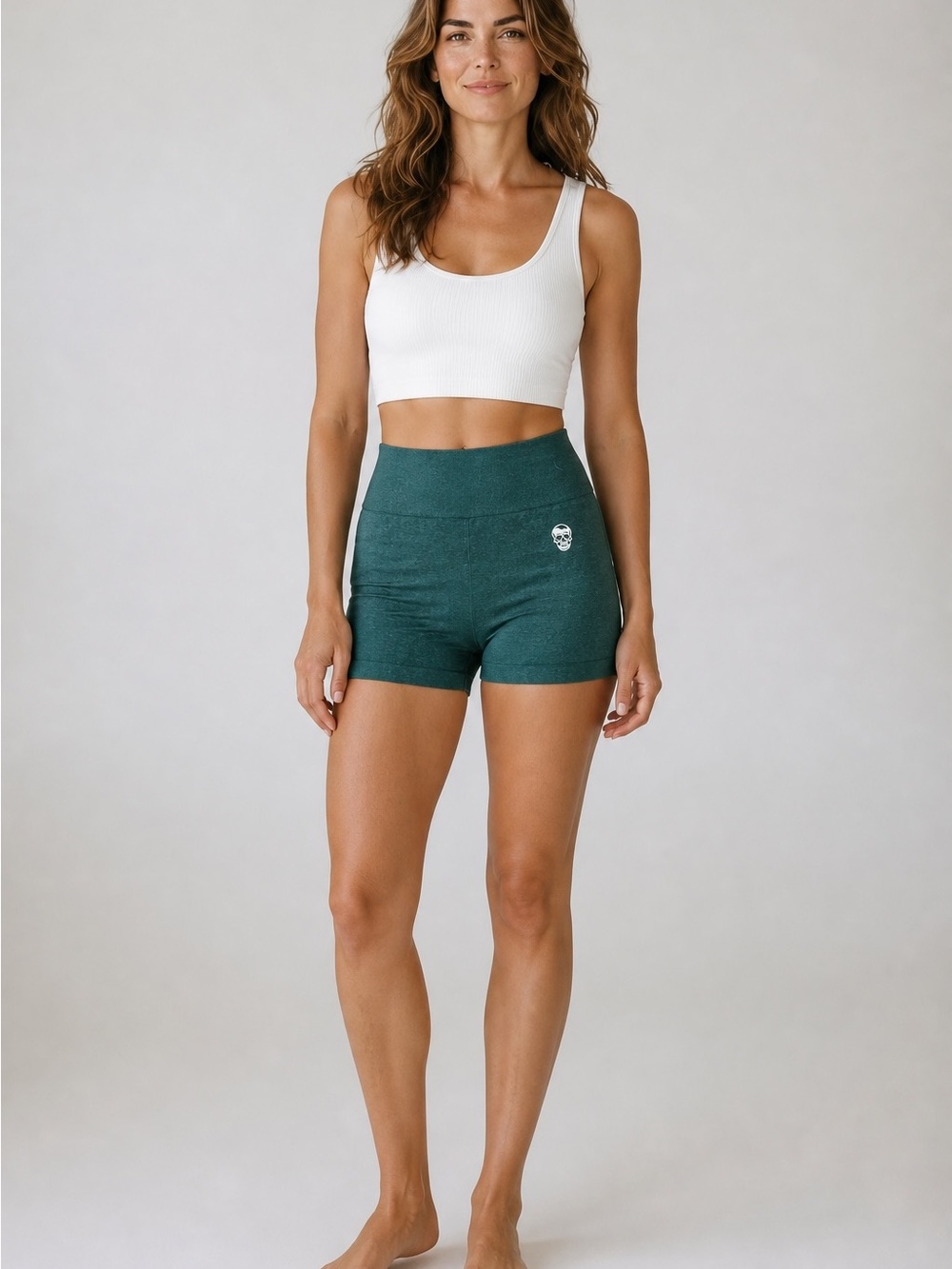Gymshark Forest Green High-Rise Athletic Shorts